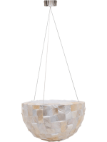 Oceana Pearl hanging bowl white 38x23cm